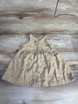 Old Navy Floral Cord Tank Dress Wheat sz 18-24m