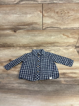 Firsts Long Sleeve Flannel Blue sz 6m