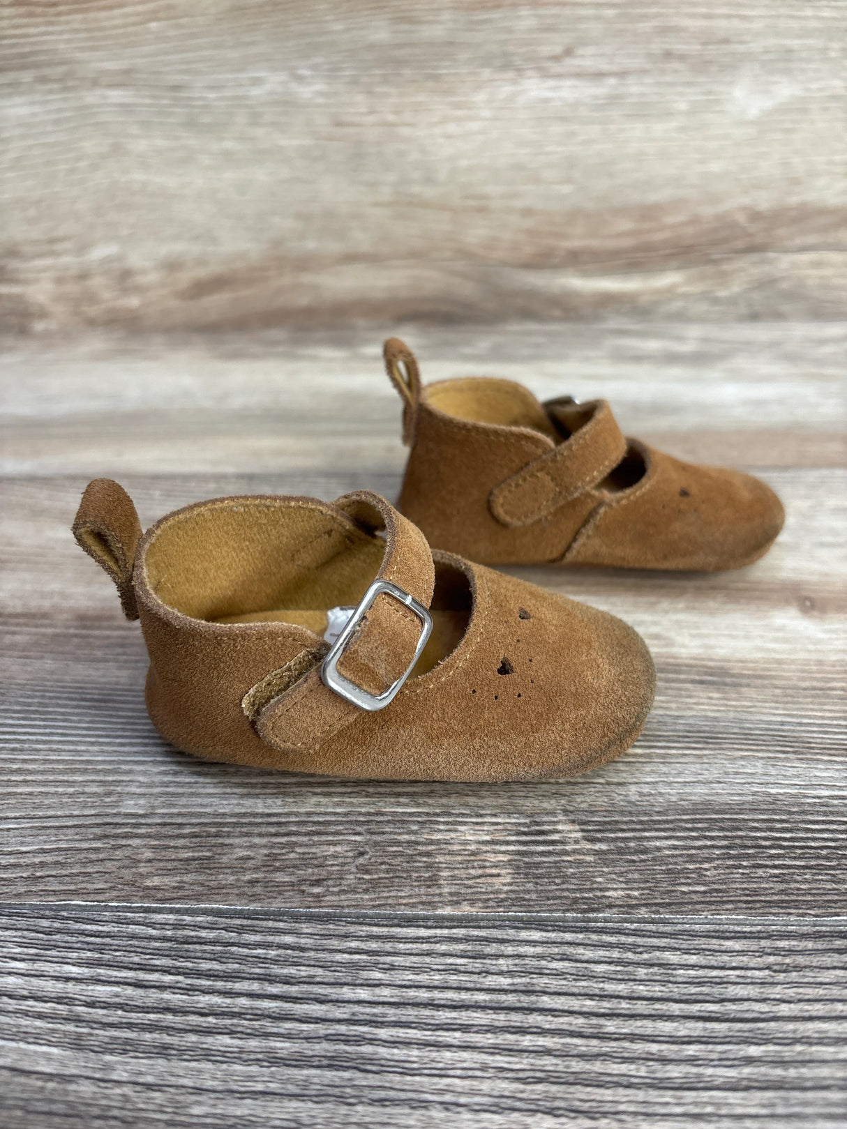 Bear Paw Leather Mary Janes in Chestnut sz 6-12m - Me n Mommy To Be