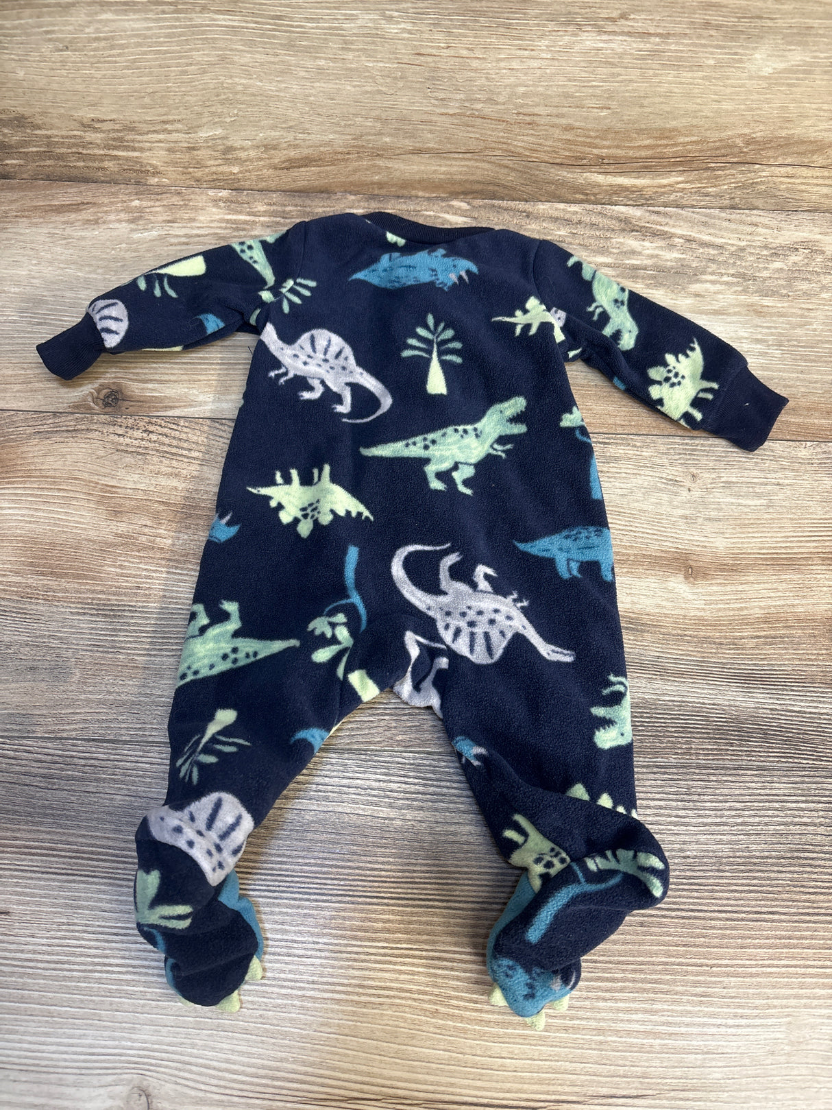 Just One You Dinosaur Print Sleeper Navy sz Newborn