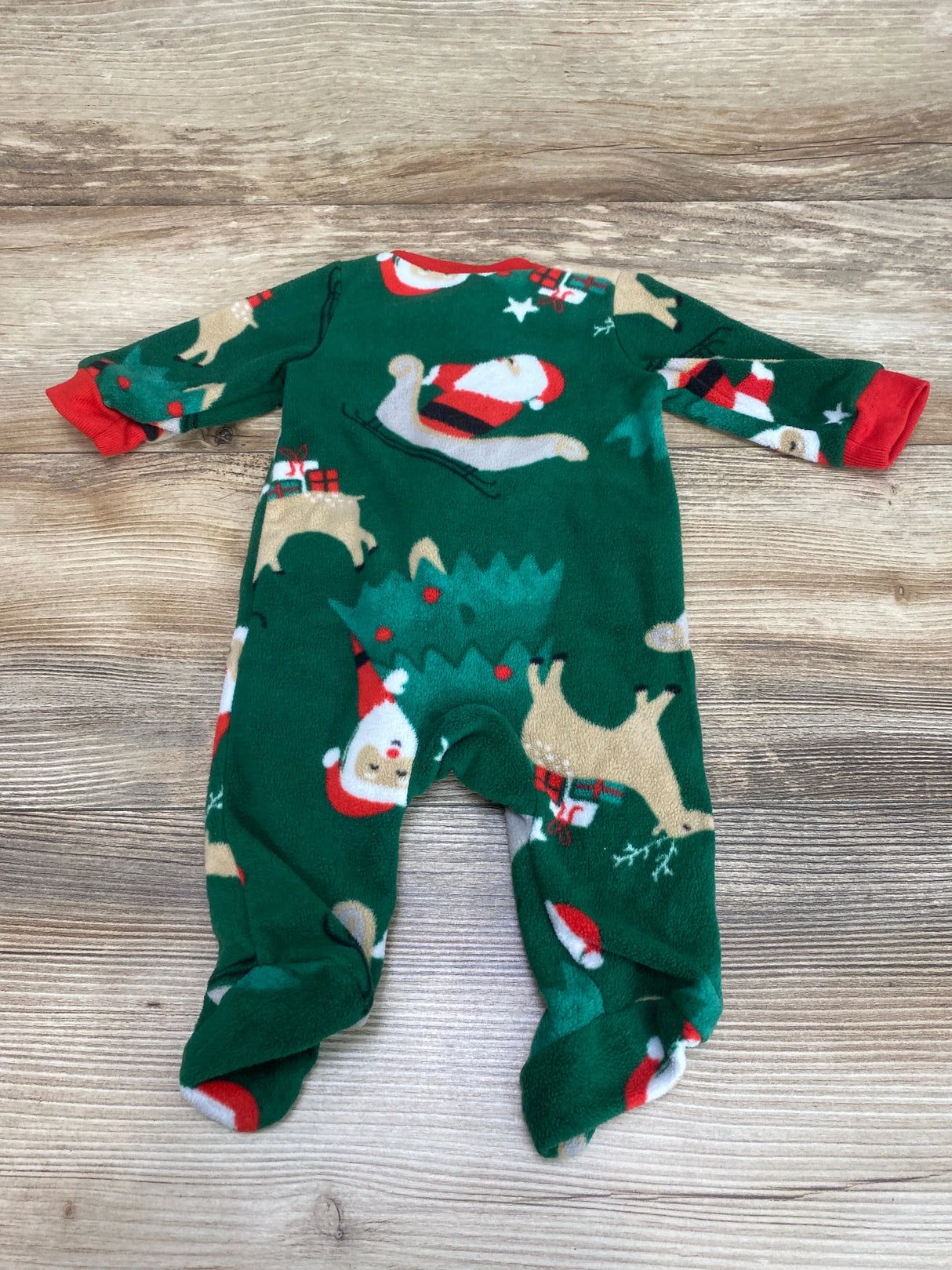 Carter's Santa Blanket Sleeper Green sz Newborn - Me n Mommy To Be