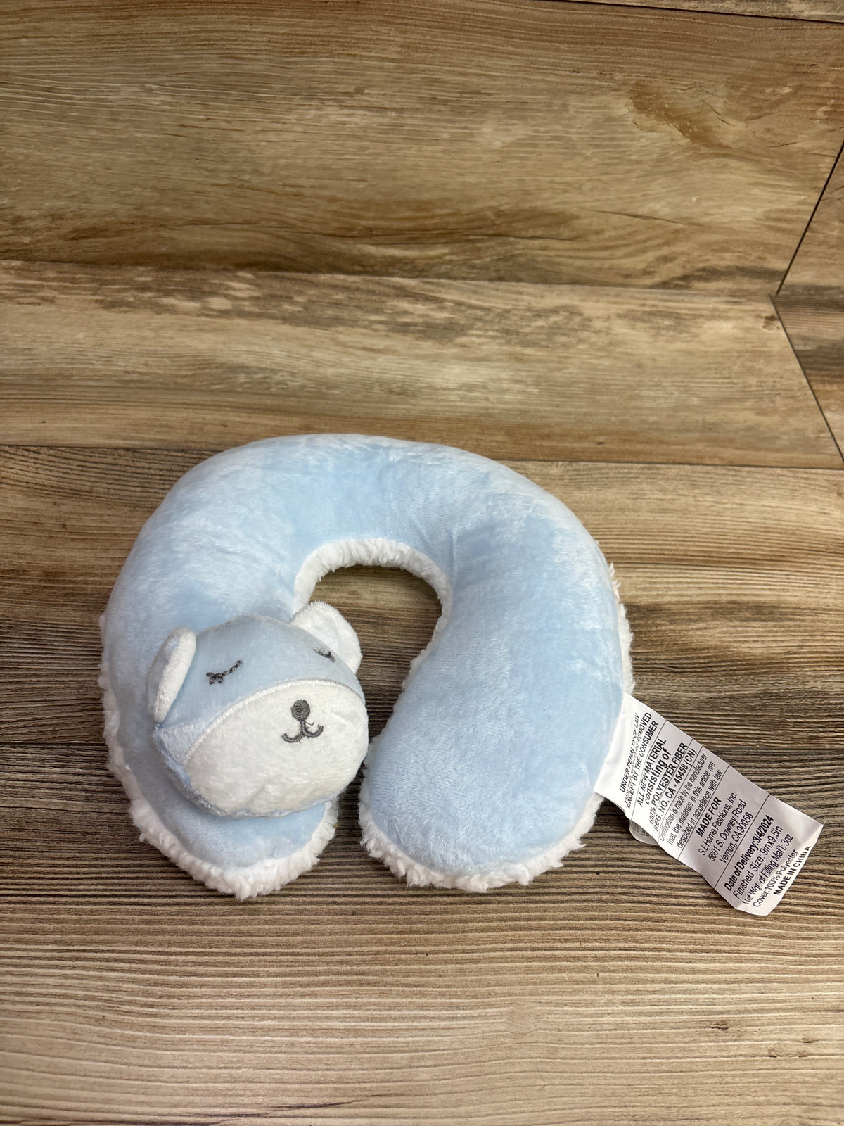 Plush Baby Neck Pillow Blue
