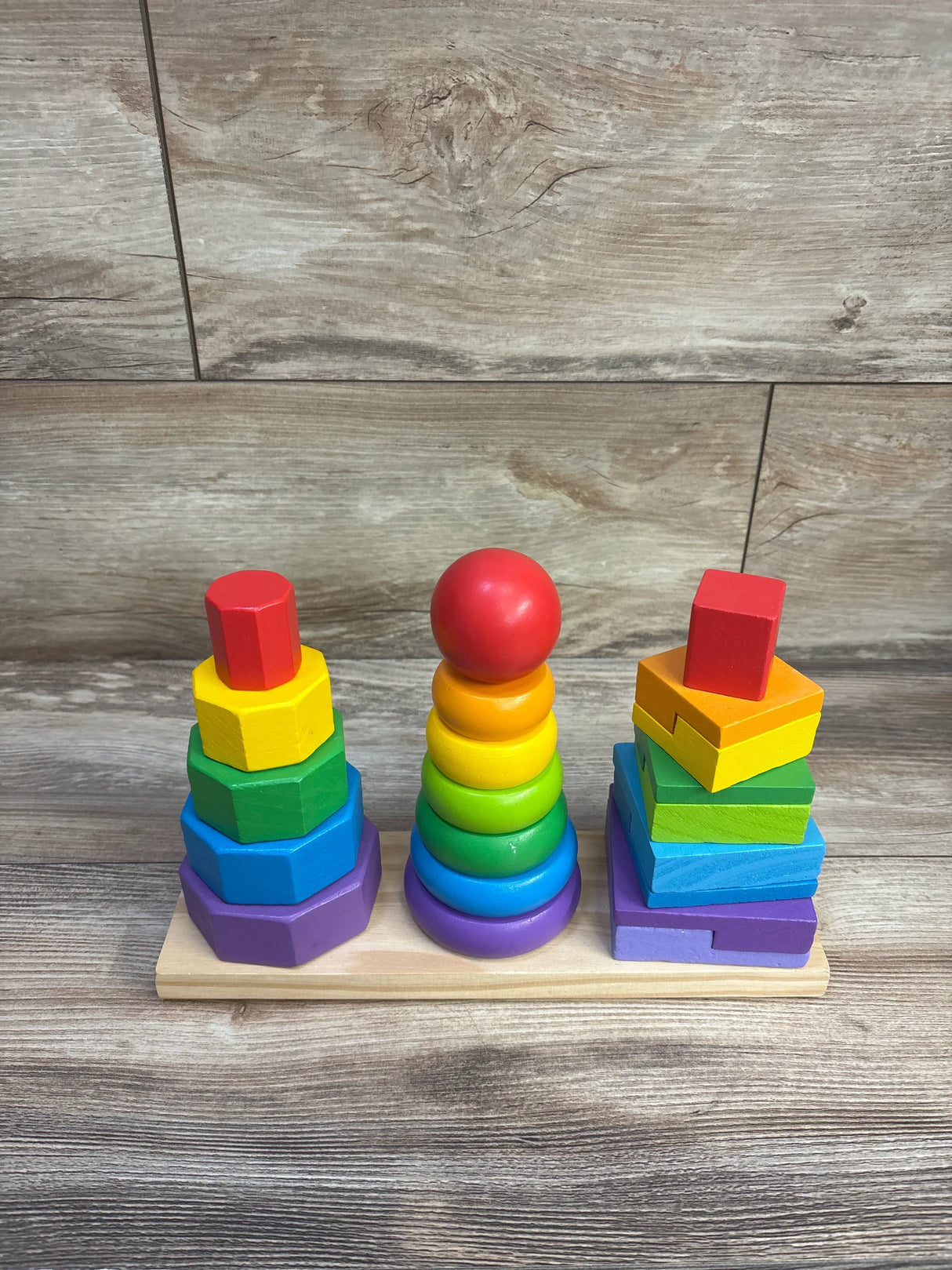 Melissa & Doug Geometric Stacking Toy