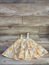 Sincerely Jules Girl Floral Tank Dress Yellow sz 24m