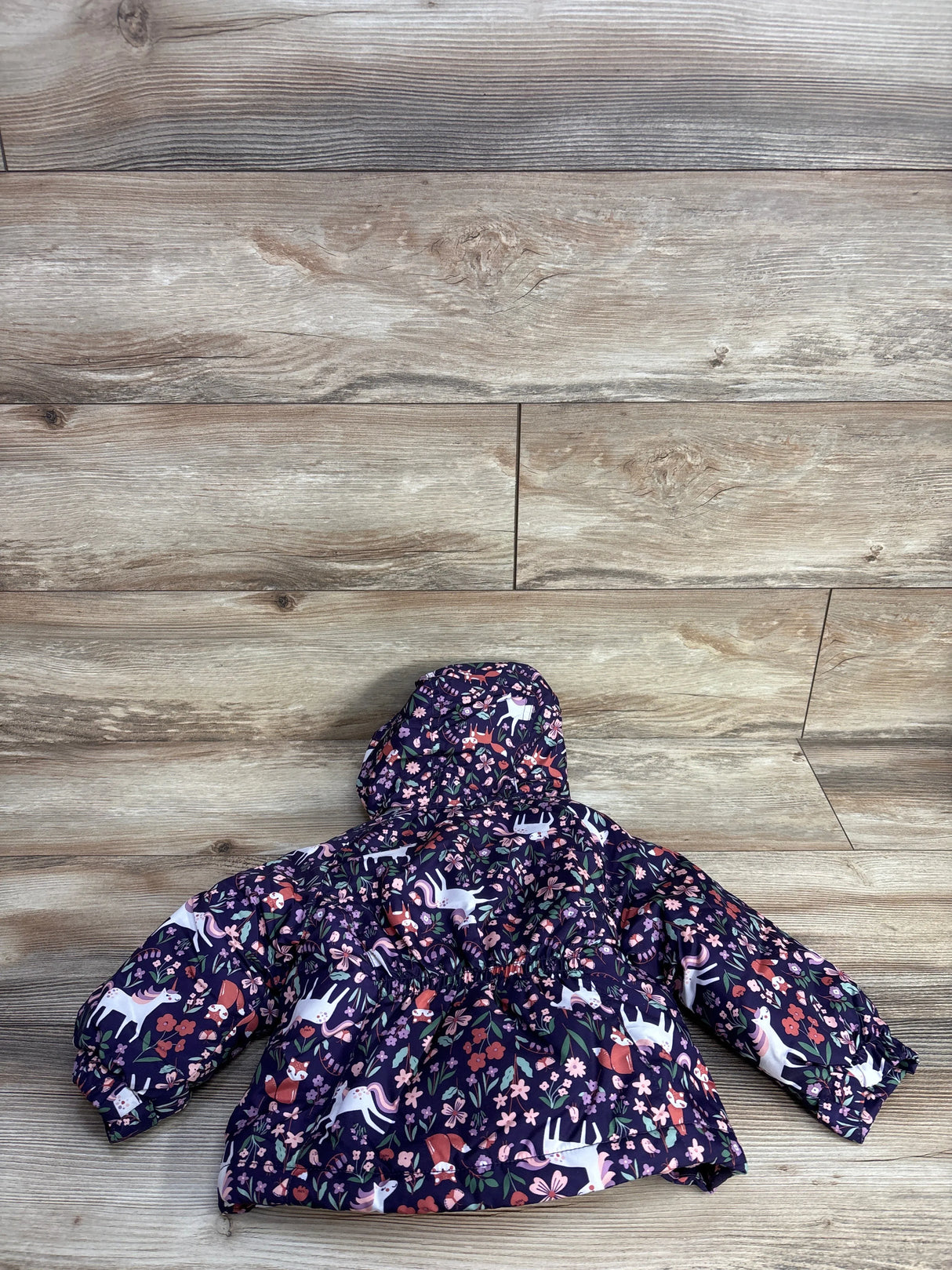 Children's Place Unicorn 3 in 1 Jacket Purple sz 18-24m