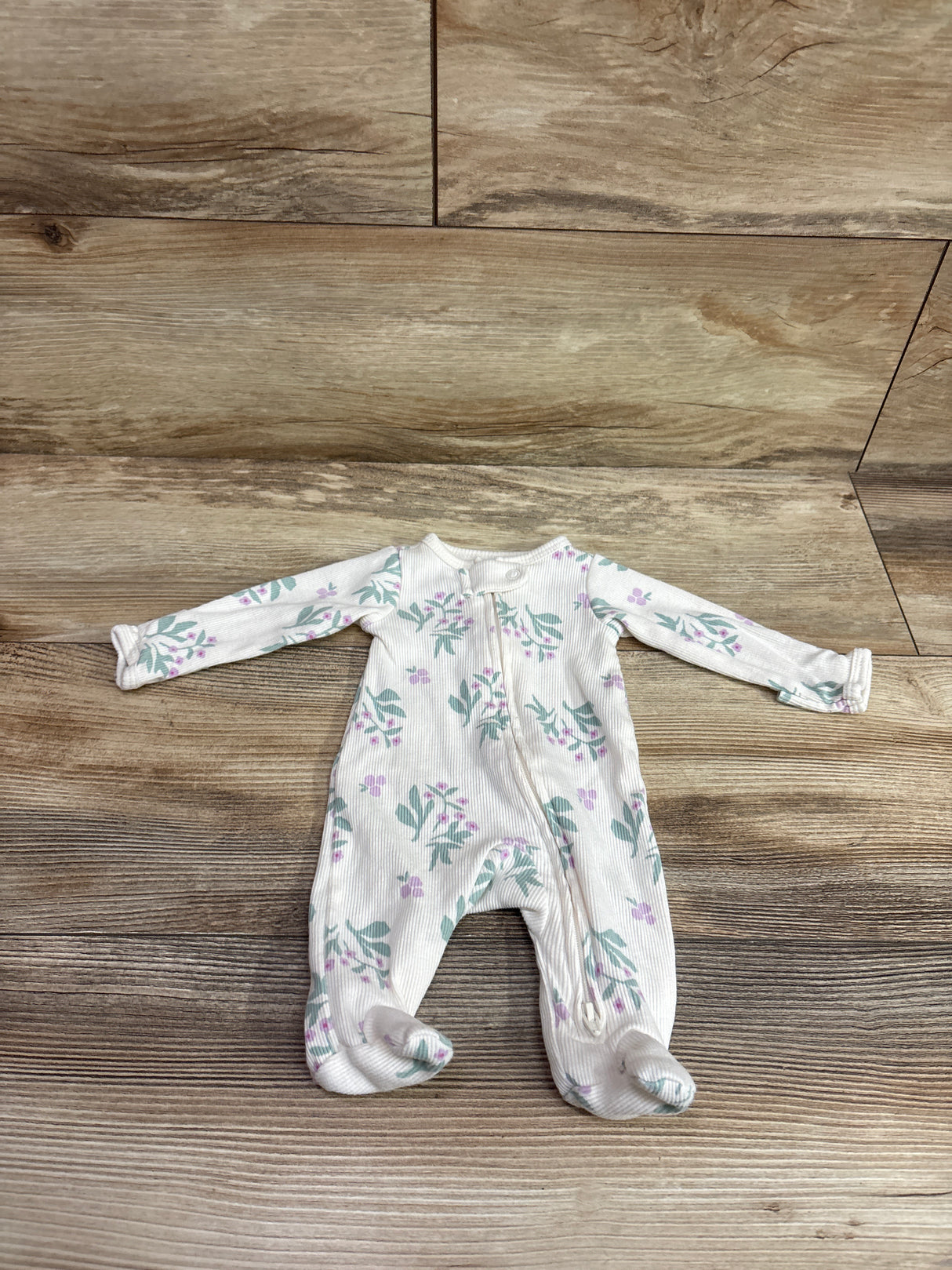 Carter's Ribbed Sleeper Ivory sz Preemie