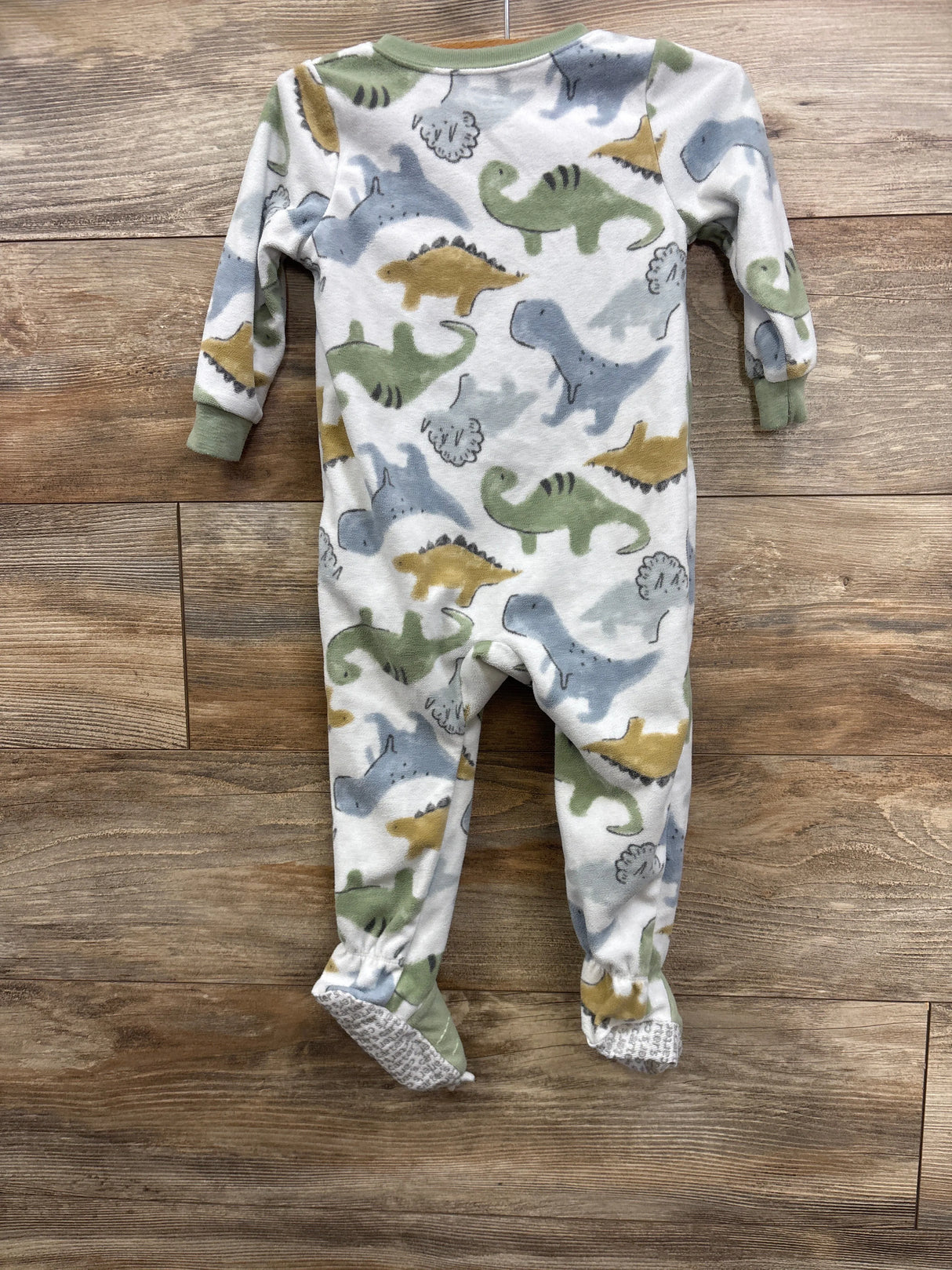 Carter's Dinosaur Print Blanket Sleeper White sz 18m