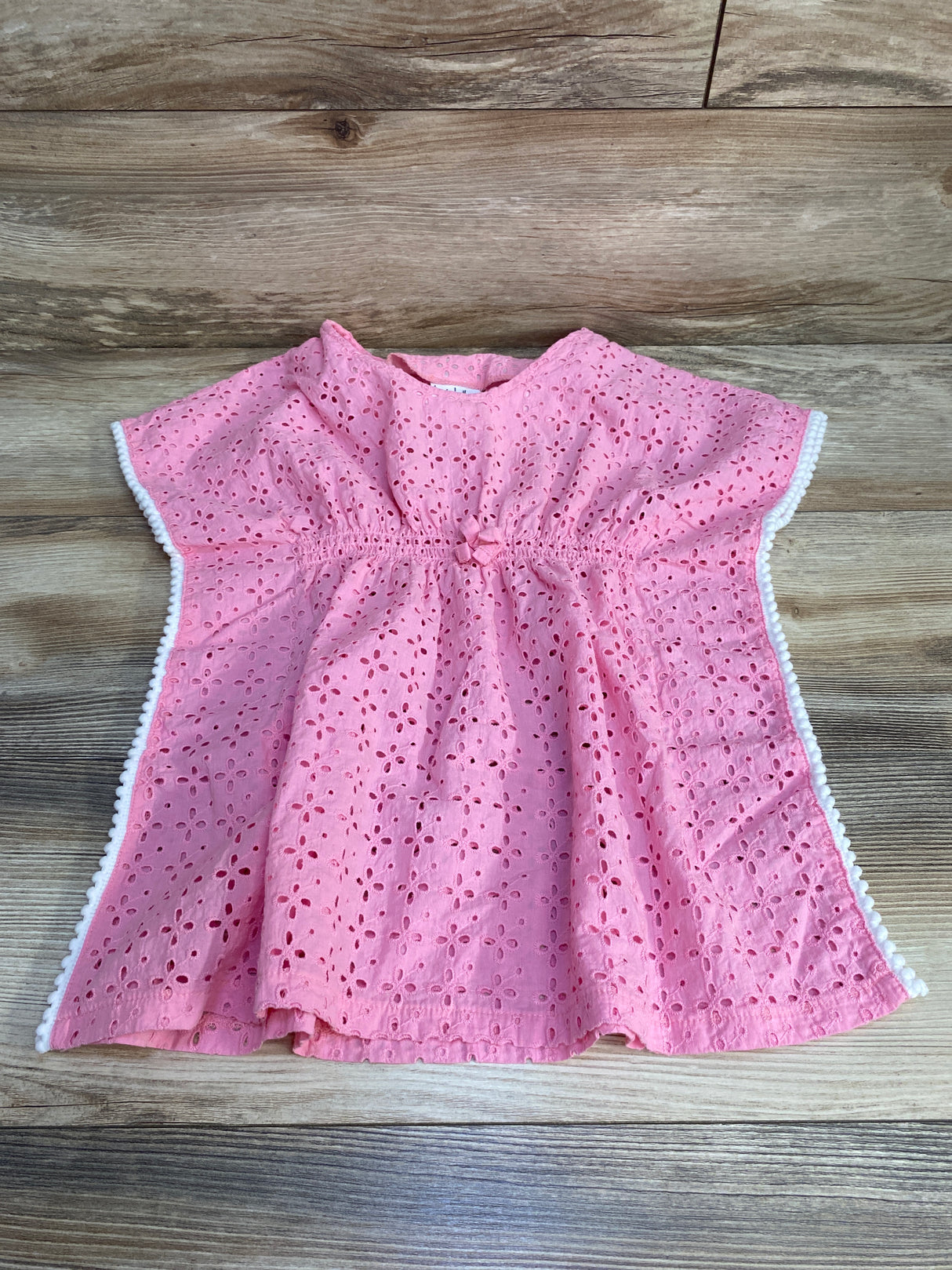 Nicole Miller Eyelet Swim Cover Up Pink sz 5T