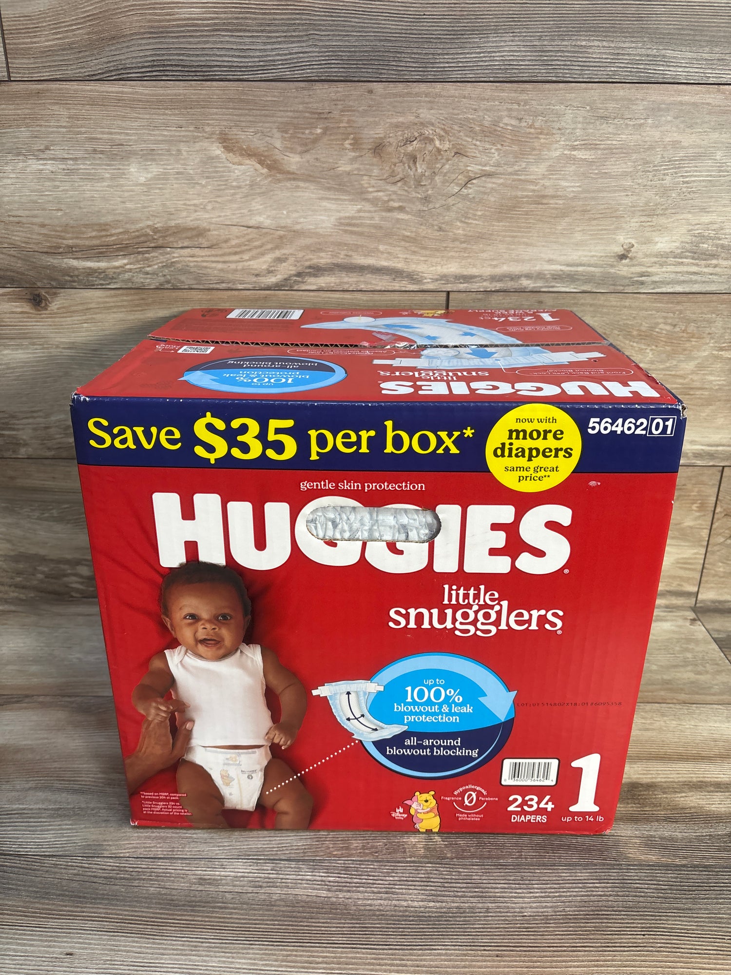 NEW Huggies Little Snugglers Diapers Size 1, 234ct.