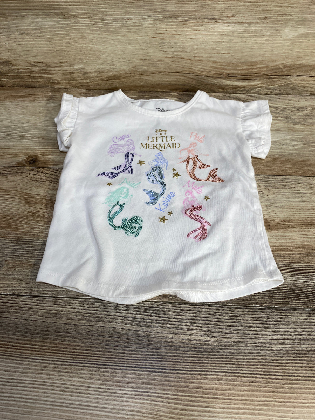 Jumping Beans Disney The Little Mermaid Shirt White sz 2T