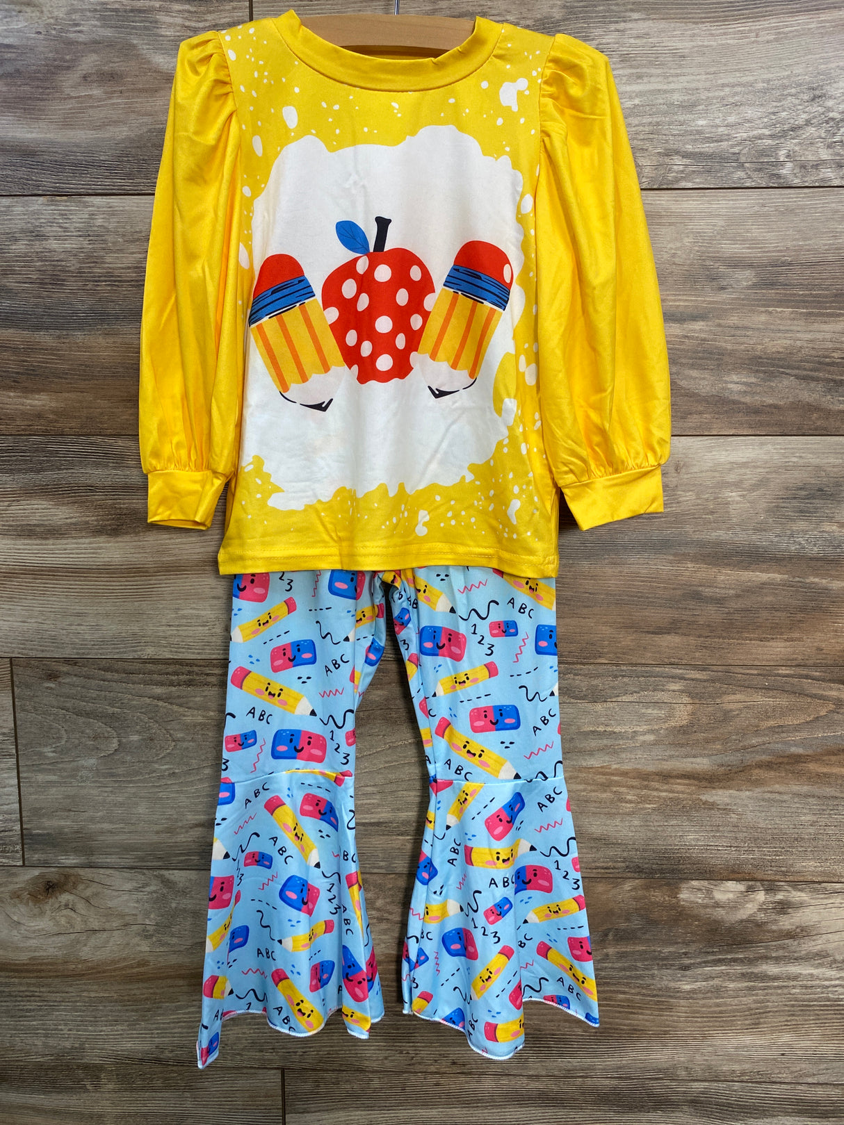 NWOT Shein 2pc Shirt & Pants Set Yellow sz 4T