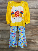 NWOT Shein 2pc Shirt & Pants Set Yellow sz 4T