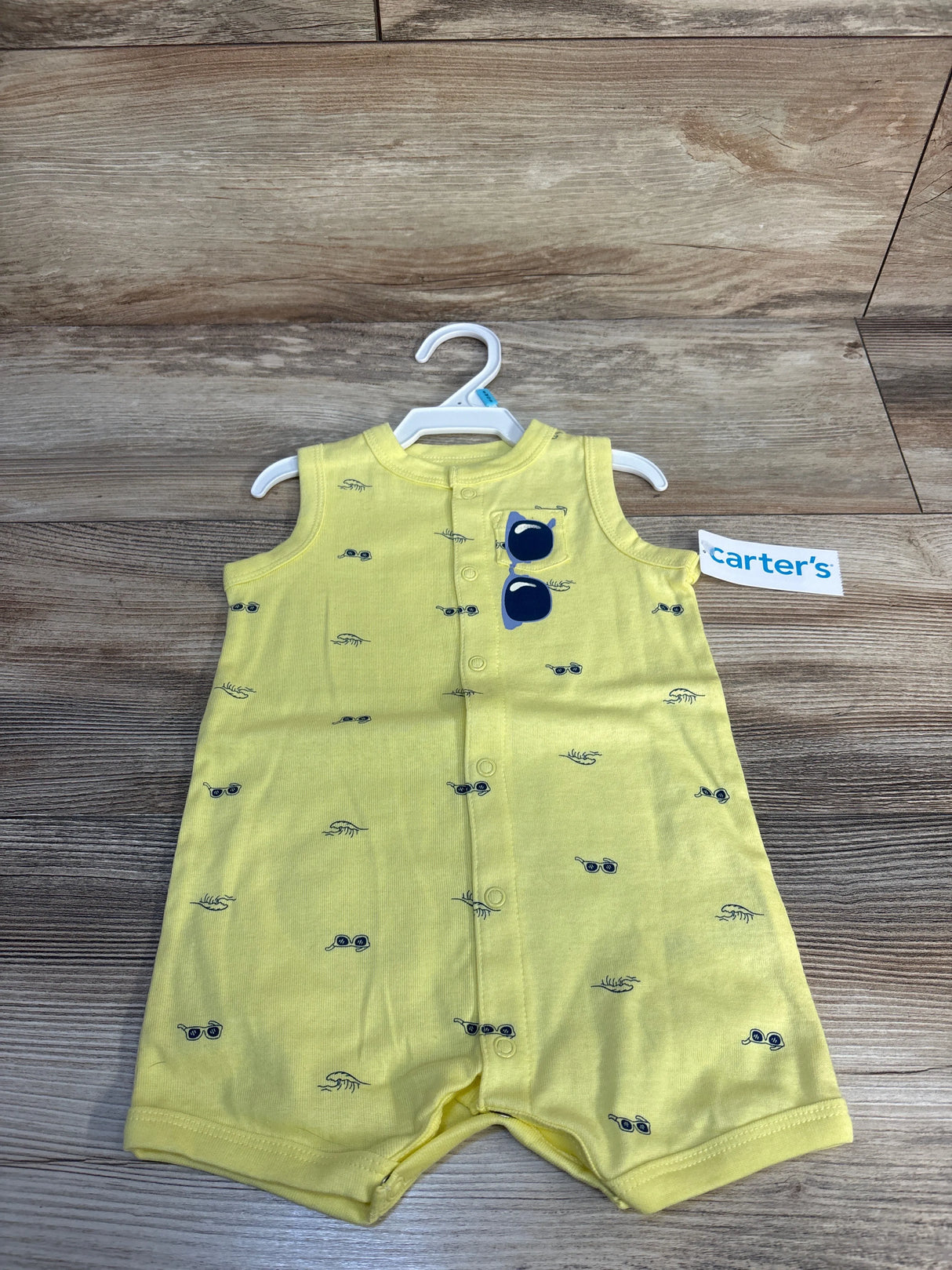 NEW Carter's Tank Short Romper Yellow sz 6m
