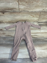 Cotton On Baby Ribbed Sleeper Romper Brown sz 6-9m