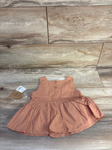 NEW Grayson Collective Sleeveless Peplum Top Orange sz 2T