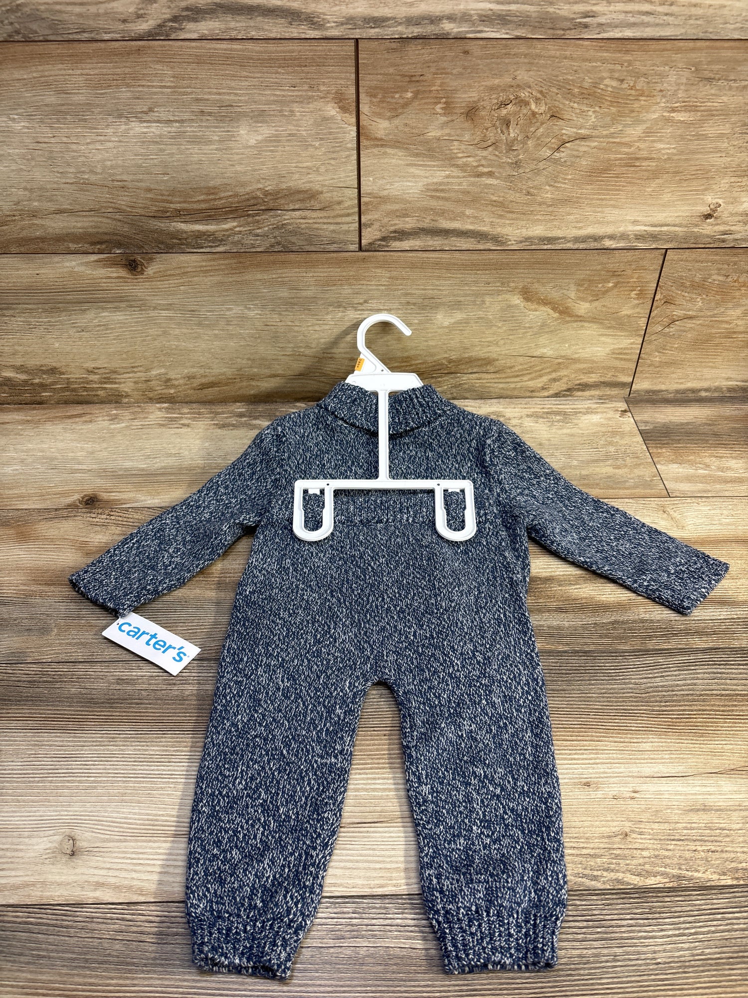 NEW Carter's 2pc Knit Sweater Cardigan & Pants Blue sz 12m