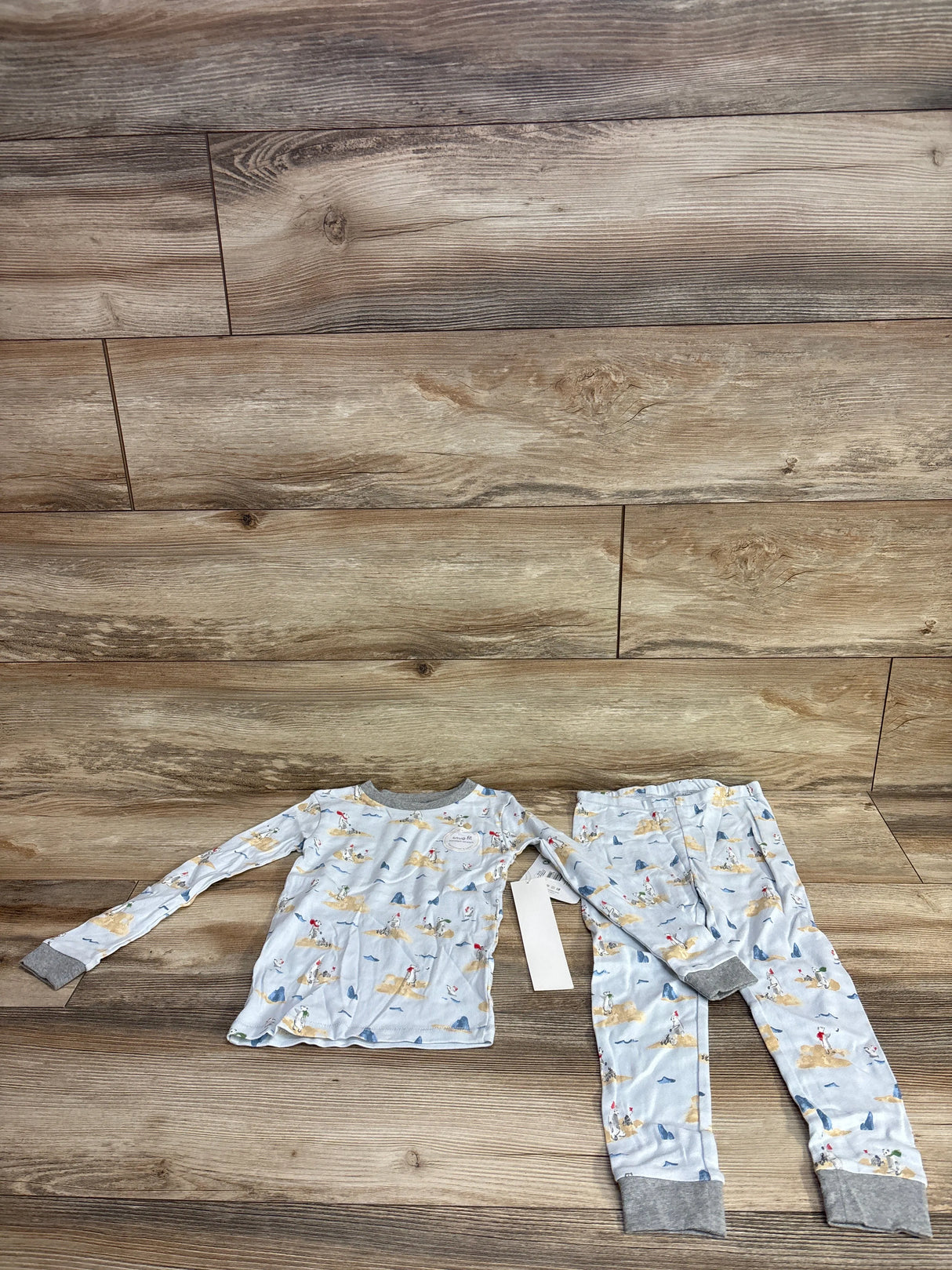 NEW Burt's Bees 2pc Bear Pajama Set Blue sz 4T