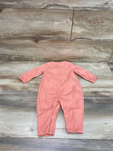 Old Navy Dried Rose Jean Utility Jumpsuit sz 6-12m