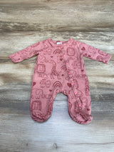 Animal Print Sleeper Pink sz 1-3m