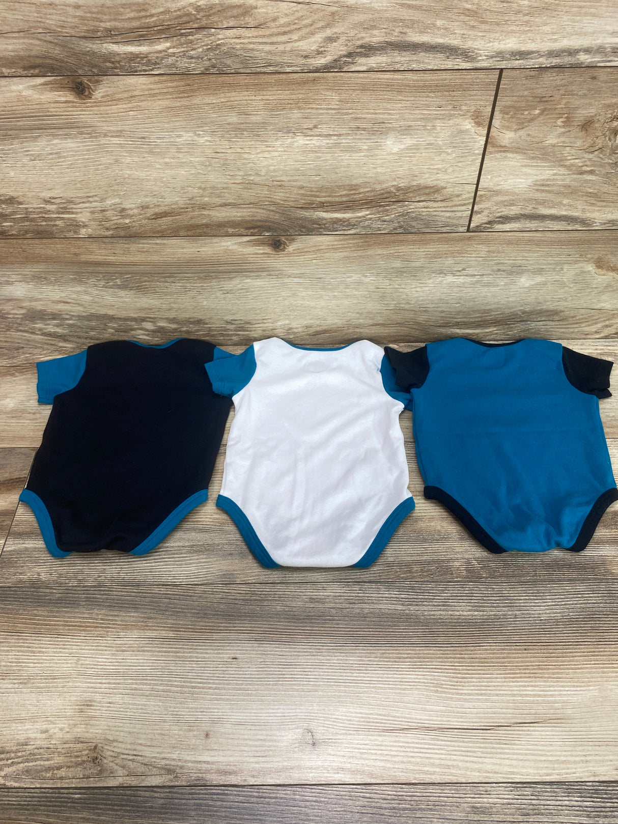 NHL 3pk San Jose Sharks Bodysuits Black/Blue sz 3-6m