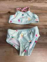 Cat & Jack 2pc Ice Cream Swimsuit Mint sz 12m