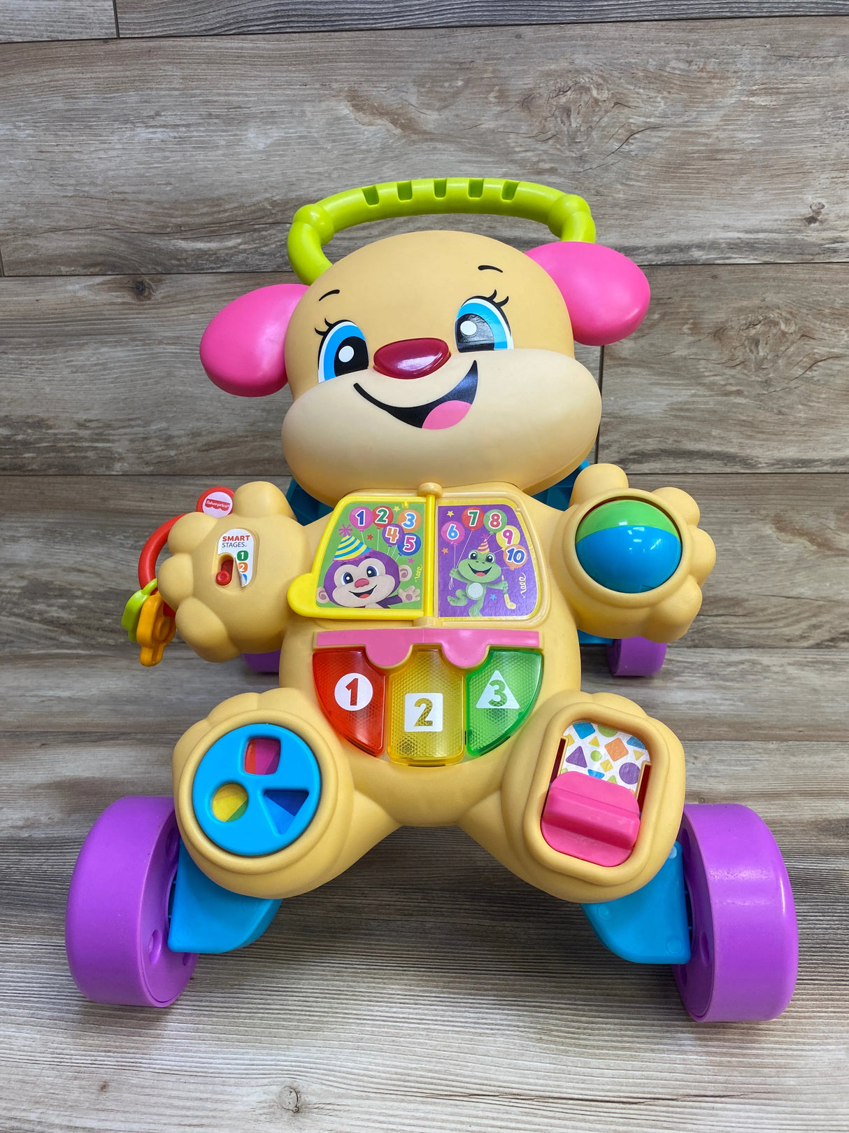 Fisher Price Laugh and Learn Smart Stages Learn With Puppy Walker Pink