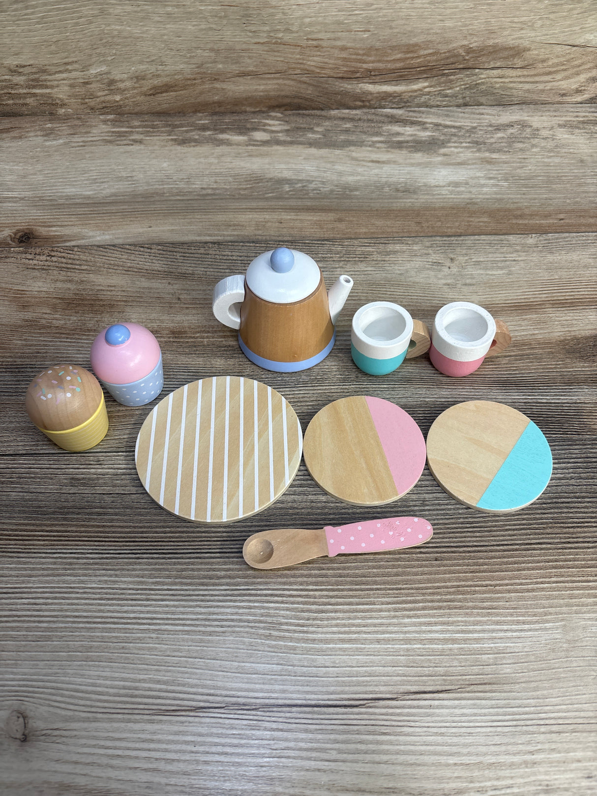 Fisher Price 11pc Wooden Tea Toy Set