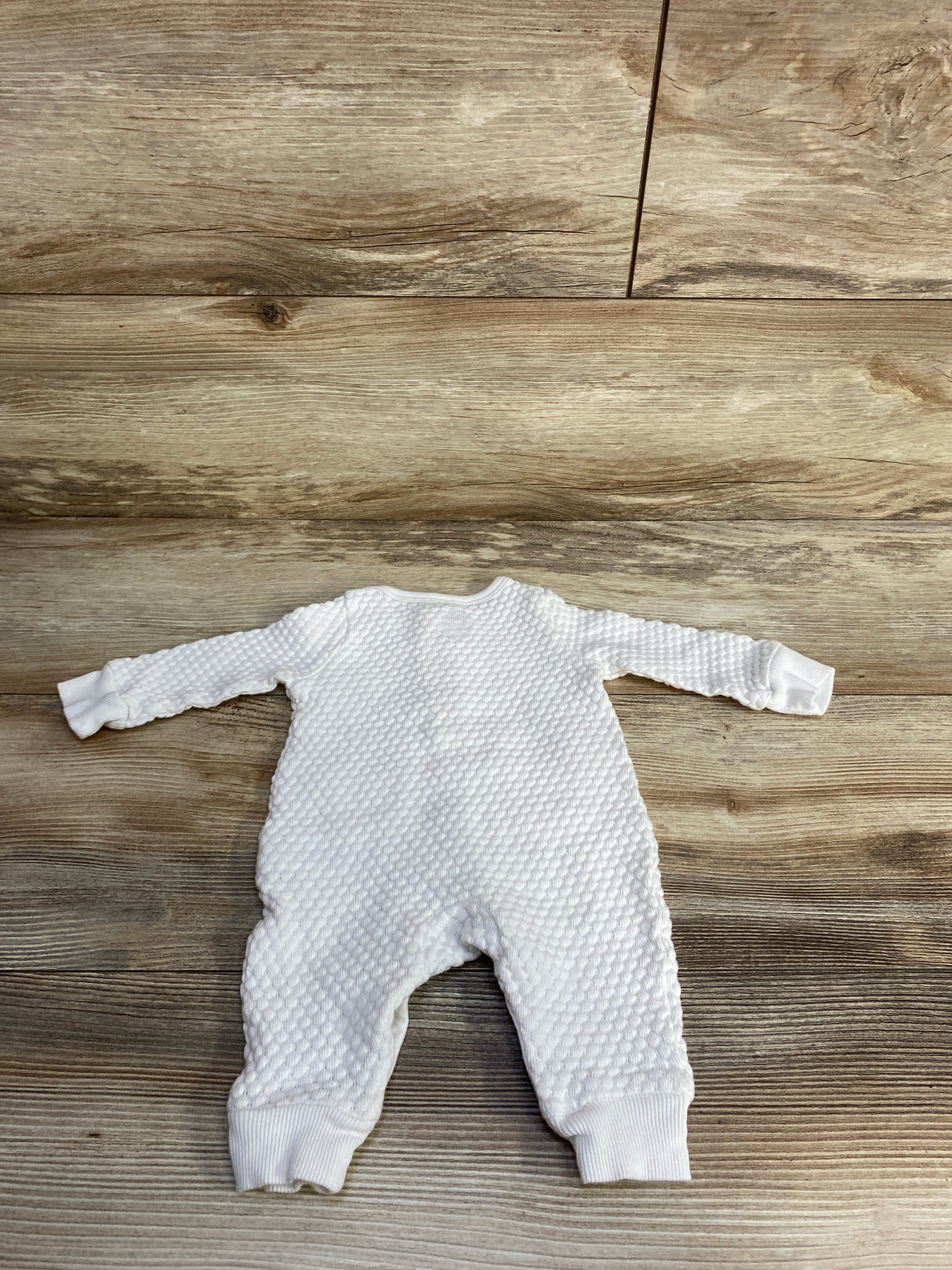 Cloud Island Textured Henley Coverall White sz Newborn