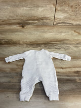 Cloud Island Textured Henley Coverall White sz Newborn