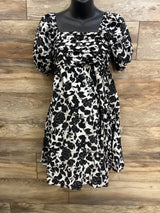 Sweet Wanderer Puff Sleeve Maternity Dress White sz Small