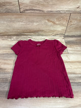 Wonder Nation Pointelle Knit Shirt Red sz 5T