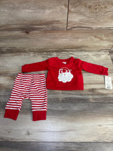 NEW Cat & Jack 2pc Santa Sweatshirt & Pants Red sz Newborn