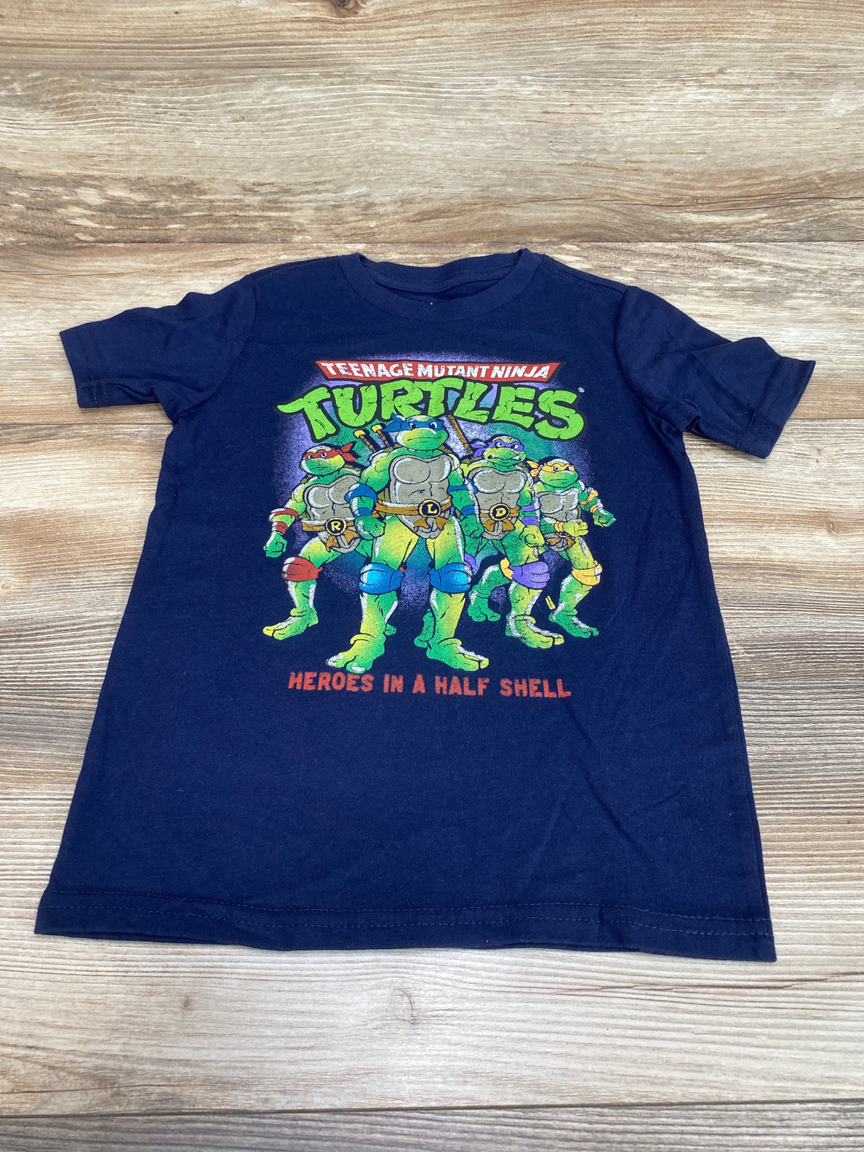 Nickelodeon TMNT Shirt Navy sz 4-5T