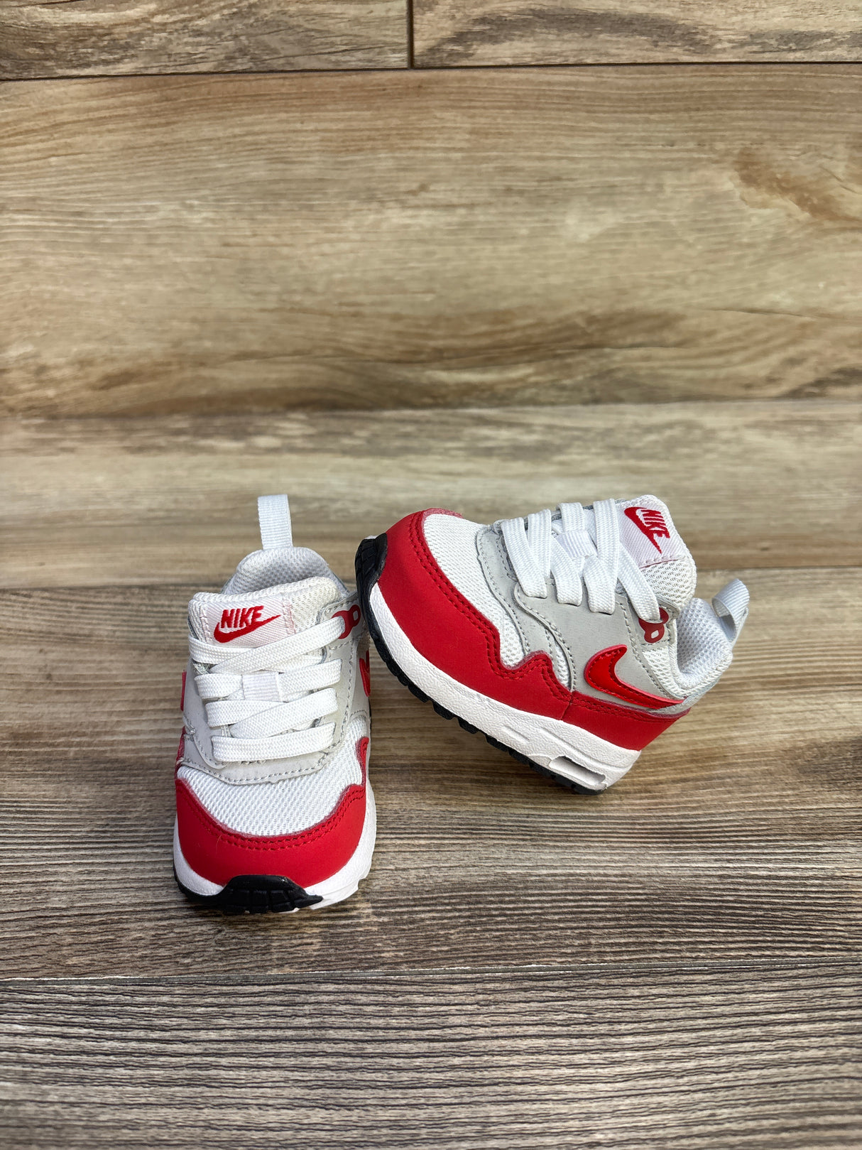 Nike Air Max 1 EasyOn TD 'Red' Sneakers sz 2c