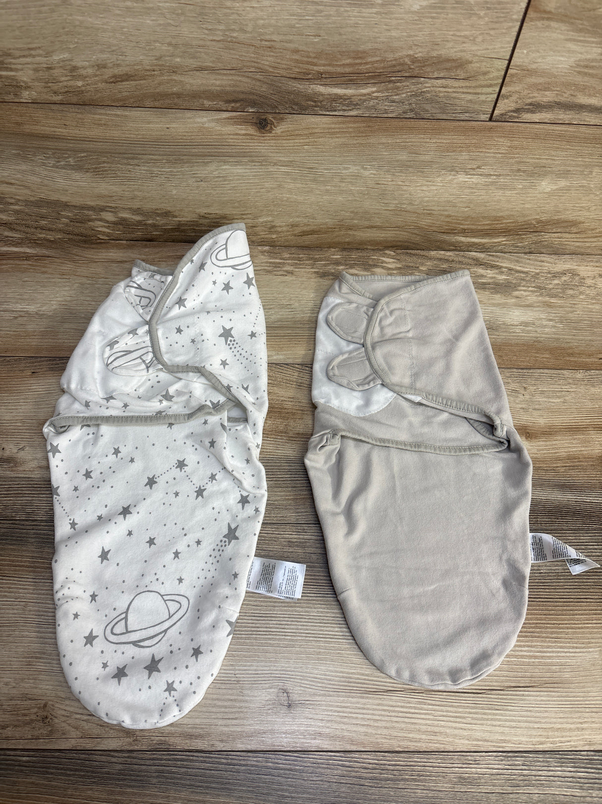 Gllquen Baby 2pk Space Swaddle Wraps White sz 0-3m