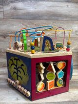 B. toys Wooden Activity Cube, Youniversity