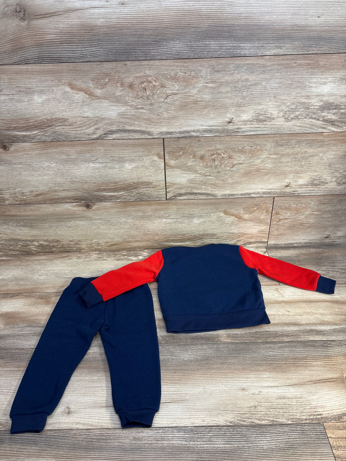 Justice League Hero Pull Over Sweater & Jogger Set Red sz 24m