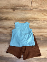 NEW Cat & Jack 2pc Tank Top & Shorts Set Blue sz 2T