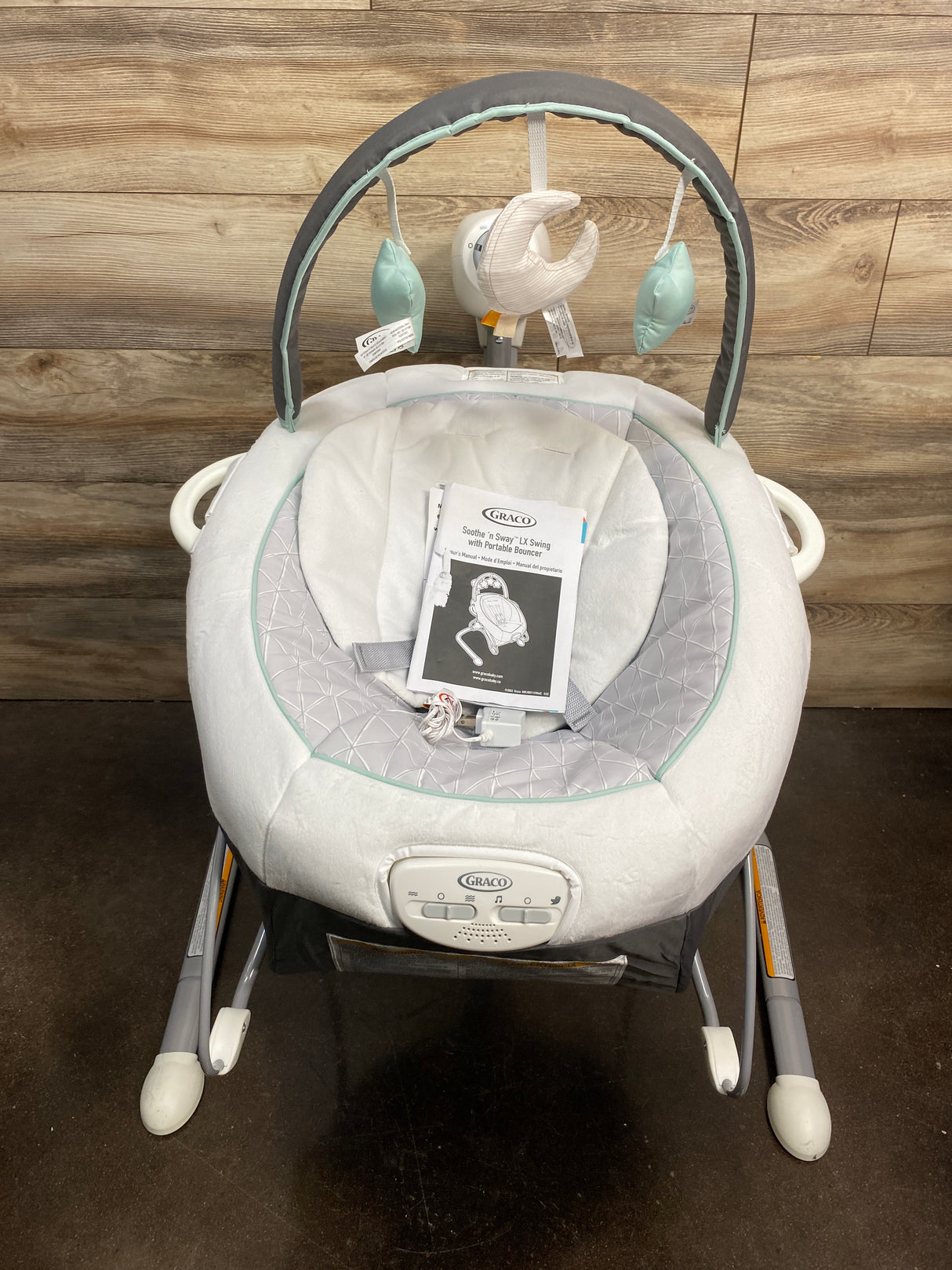NEW Graco Soothe 'n Sway LX Swing w/ Portable Bouncer in Derby