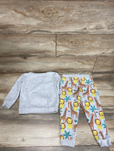 Dunnes Stores 2pc Animal Print Sweatshirt Set Grey sz 2-3T