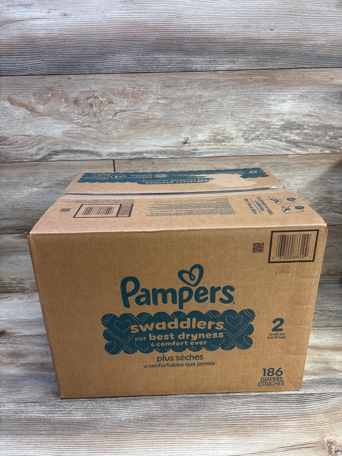 NEW Pampers Swaddlers Diapers Size 2, 186ct
