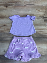 Disney Princess 2pc Flutter Sleeve Pajama Set Lilac sz 2T