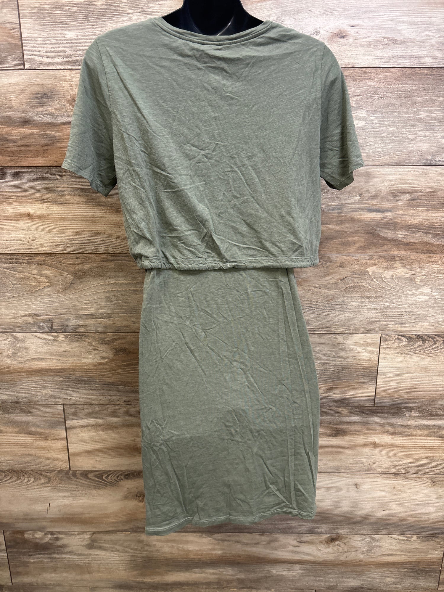 H&M Mama Maternity Nursing Dress Green sz Medium