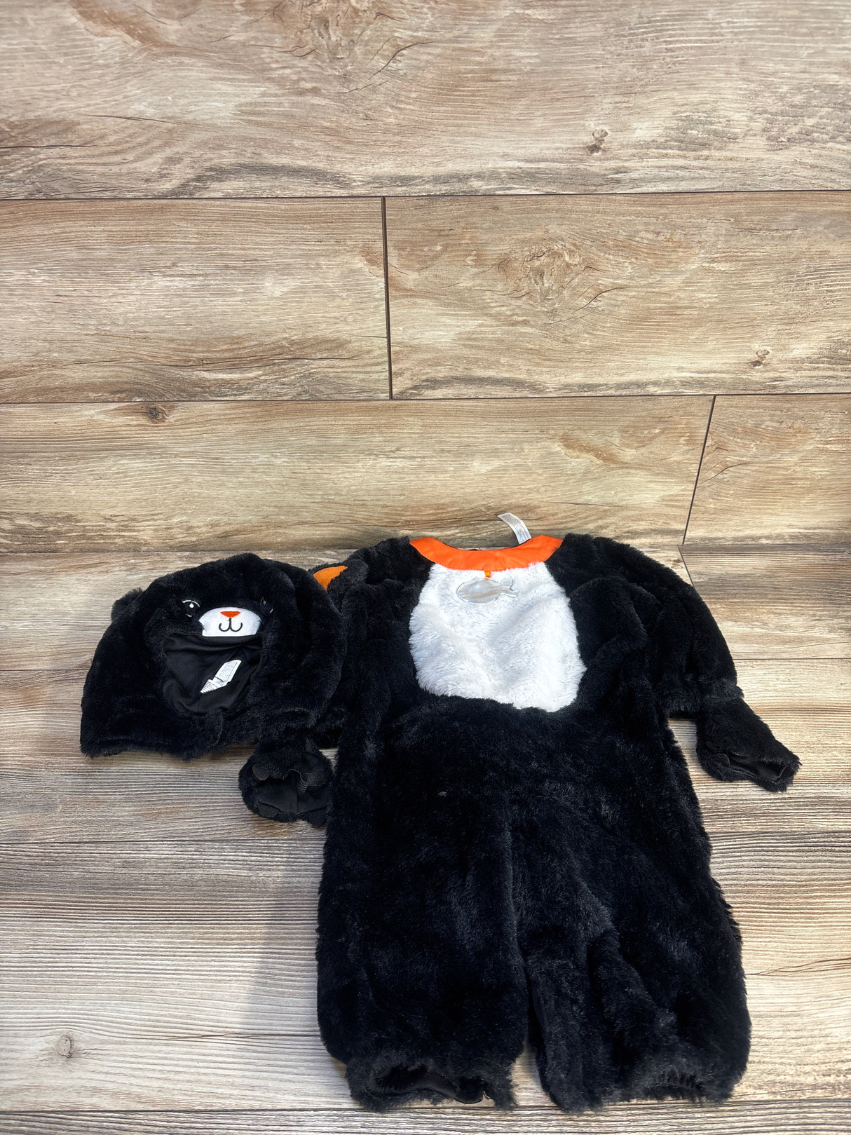 Amscan 3pc Cuddly Black Cat Halloween Costume sz 6-12m