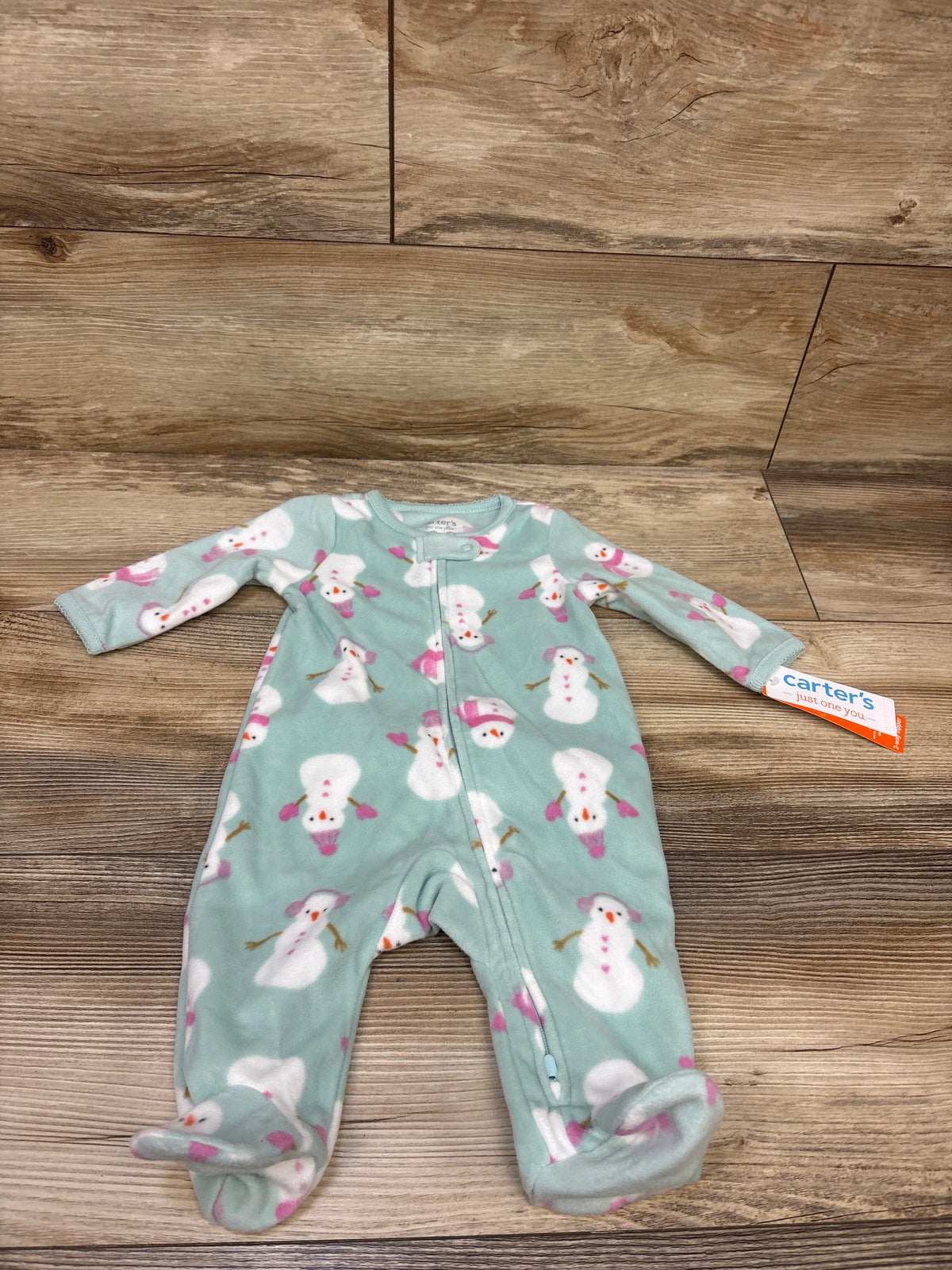 NEW Just One You Snowman Blanket Sleeper Blue sz 3m