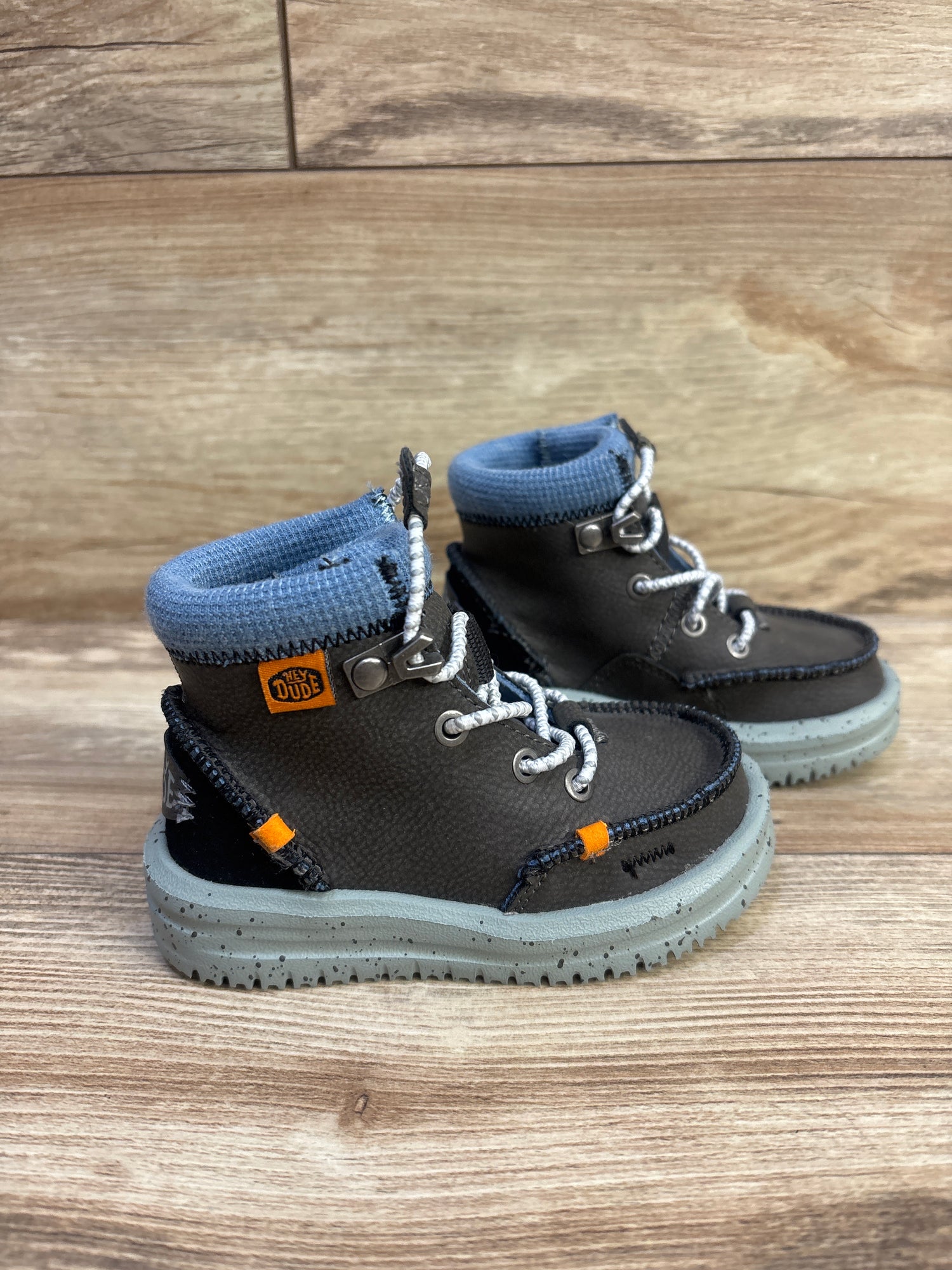 Hey Dude Bradley Boots Grey sz 6c