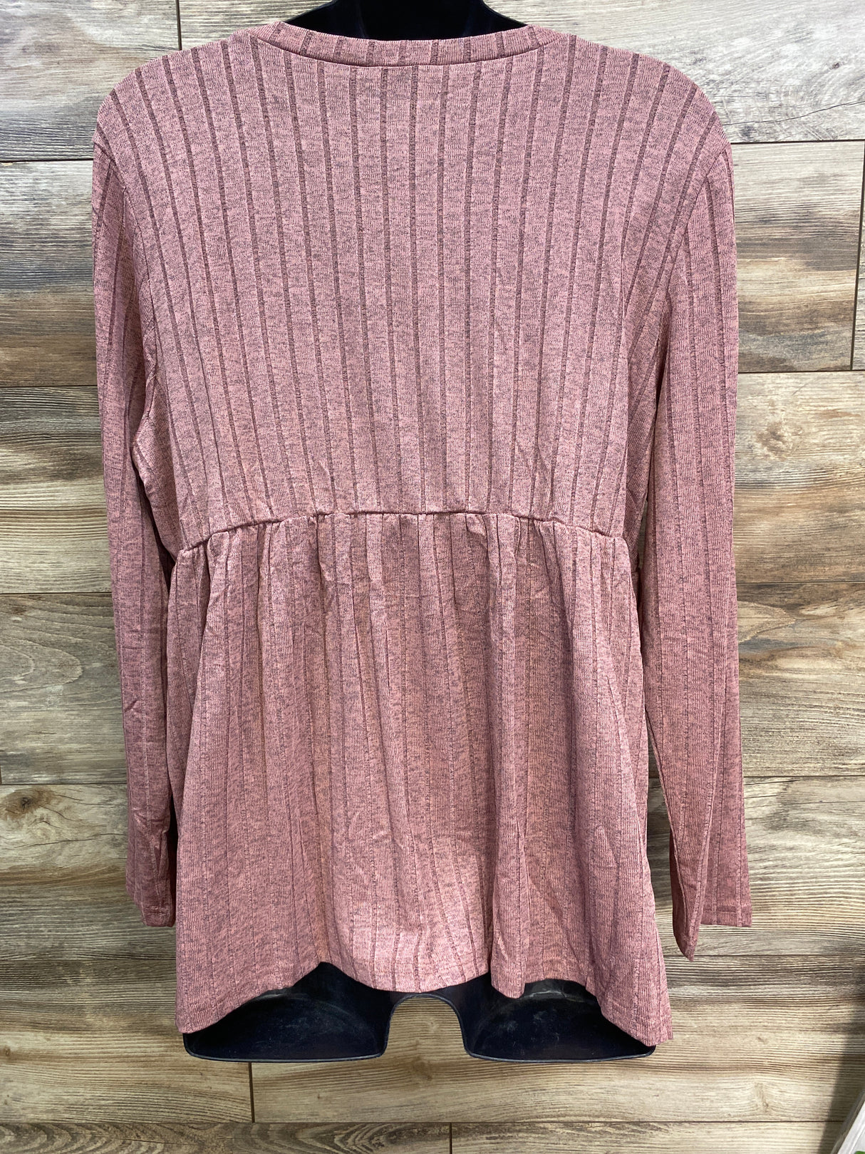 NEW Ekouaer Ribbed Long Sleeve Shirt Pink sz XXL