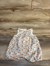 Rabbit + Bear Floral Bubble Romper White sz 12m