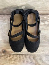 Old Navy Faux-Suede Double-Strap Ballet Flats Black Sz 6c