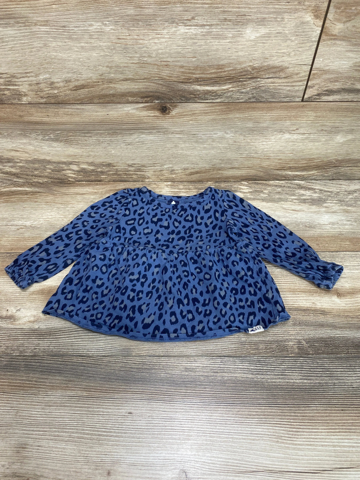 Baby Gap Leopard Print Tunic Blue sz 18-24m